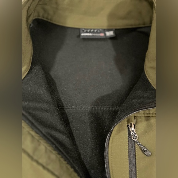 Swiss Tech Jacket Men’s 2XL Dark Green Full Zip Mock Neck Casual Pockets - Picture 6 of 8